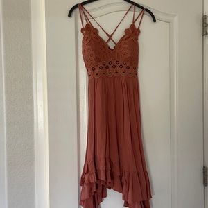Burnt orange dress